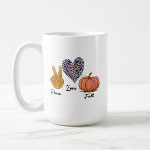 Peace Love Herfst Koffiemok