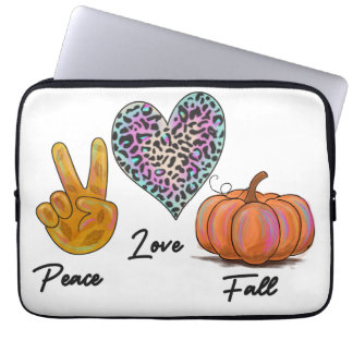 Peace Love Herfst Laptop Sleeve