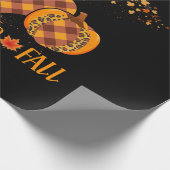 Peace Love Herfst Pumpkin Autum Happy Herfst Cadeaupapier (Hoek)