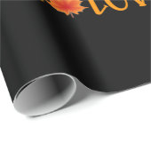 Peace Love Herfst Pumpkin Autum Happy Herfst Cadeaupapier (Rol Hoek)