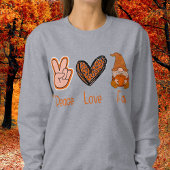 Peace Love Herfst Tshirt met lange mouwen