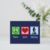 Peace Love Hiking Briefkaart (Staand voorkant)