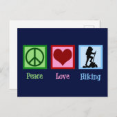 Peace Love Hiking Briefkaart (Voorkant / Achterkant)