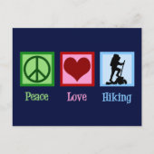 Peace Love Hiking Briefkaart (Voorkant)