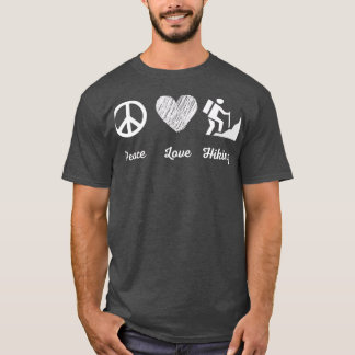 peace Love Hiking HIking T-shirt