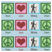 Peace Love Hiking Stof (Close Up)