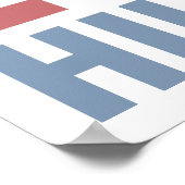 Peace Love Hillary Poster (Hoek)