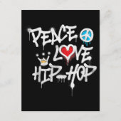 Peace Love Hip Hop Dancing Informatiekaartje (Voorkant)