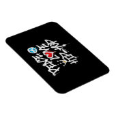 Peace Love Hip Hop Dancing Magneet (Rechterzijde)