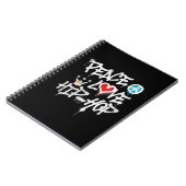 Peace Love Hip Hop Dancing Notitieboek (Linkerzijde)