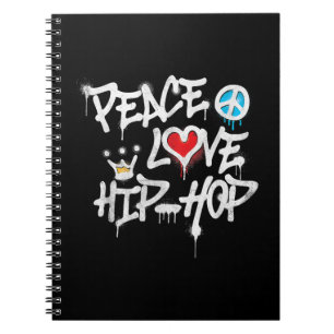 Peace Love Hip Hop Dancing Notitieboek