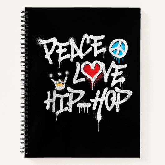 Peace Love Hip Hop Dancing Notitieboek (Voorkant)