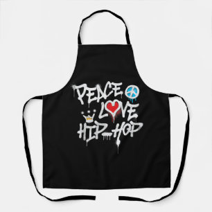Peace Love Hip Hop Dancing Schort
