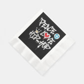 Peace Love Hip Hop Dancing Servet (Hoek)