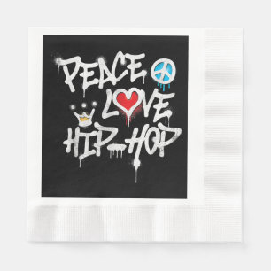 Peace Love Hip Hop Dancing Servet