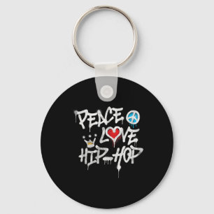 Peace Love Hip Hop Dancing Sleutelhanger