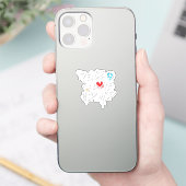 Peace Love Hip Hop Dancing Sticker (Telefoon)