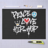 Peace Love Hip Hop Dancing Tissuepapier (Craft)