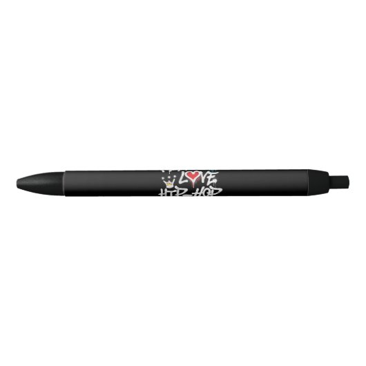 Peace Love Hip Hop Dancing Zwarte Inkt Pen (Voorkant)
