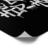 Peace Love Hip Hop Dansen 1 Poster (Hoek)