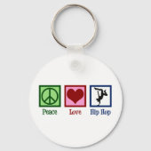 Peace Love Hip Hop Sleutelhanger (Voorkant)