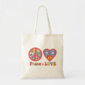 PEACE & LOVE HIPPIE TAS (Voorkant)