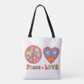 PEACE & LOVE HIPPIE TAS (Achterkant)