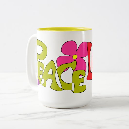 Peace & Love Hippy Mok (Voorkant links)