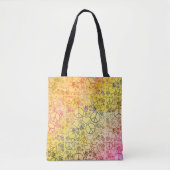 Peace Love Hippy Symbol Design Tote Bag (Voorkant)