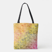 Peace Love Hippy Symbol Design Tote Bag (Achterkant)