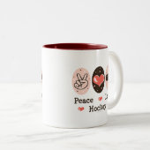 Peace Love Hockey Mok (Voorkant rechts)