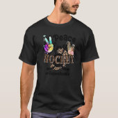 Peace Love Hockey Stepzus Life Ma Grandma Leop T-shirt (Voorkant)