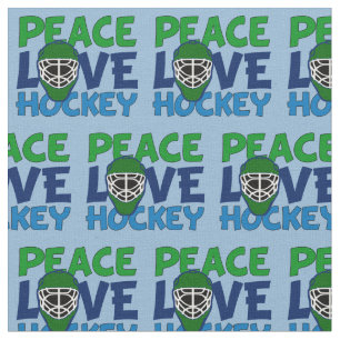 Peace Love Hockey Stof