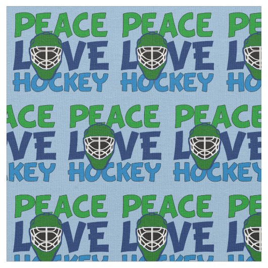 Peace Love Hockey Stof (Close Up)