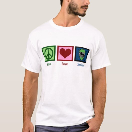 Peace Love Hockey T-shirt (Voorkant)