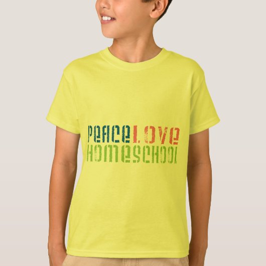 Peace Love Homeschool T-shirt (Voorkant)