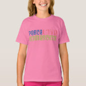 Peace Love Homeschool T-shirt (Voorkant)