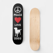 Peace Love-honden Persoonlijk Skateboard (Voorkant)