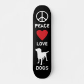 Peace Love-honden Persoonlijk Skateboard (Voorkant)