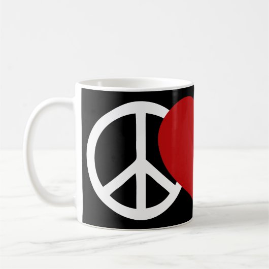 Peace-Love-Hoof Koffiemok (Links)