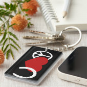 Peace-Love-Hoof Sleutelhanger (Voorkant Rechts)