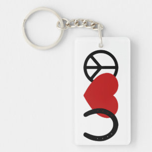 Peace-Love-Hoof Sleutelhanger