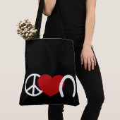 Peace-Love-Hoof Tote Bag (Dichtbij)