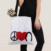 Peace-Love-Hoof Tote Bag (Dichtbij)