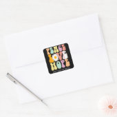 Peace Love Hope Ataxia Telangiectasia Awareness Gi Vierkante Sticker (Envelop)