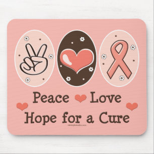 Peace Love Hope Cure Mousepad Muismat