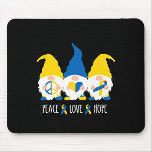 Peace Love Hope Cute Gnomen Down Syndrome Awarenes Muismat