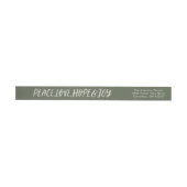 Peace Love Hope Joy groen vakantieadres (Individueel)