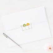 Peace Love Hope Joy Ronde Sticker (Envelop)