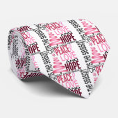 Peace Love Hope kerstfeestdag borstkanker Stropdas (Opgerold)